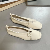 ADVBRIDGE  -  Women's Vintage Flats Comfortable Leather Ballet Shoes Female Soft Dress Shoes Mujer Slip On Loafers Mujer New Woman Shoes