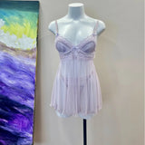 ADVBRIDGE  -  Beauty Nightdress Mesh Gauze Lace Sexy Lingerie Nightgowns with Thong Uniform Perspective New Sexy Pajamas Women Comfortable