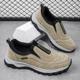 Advbridge Outdoor Shoe Men Sneakers Sping Slip on Casual Men Shoes Breathable Suede Leather Shoe Anti-skid Walking Shoe Hot Sale Footwear