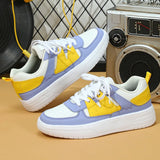 ADVBRIDGE  -  25 New Women's Shoes Large Size Fashion Men's Thick Sole Board Shoes Soft Sole Comfortable Sports Single Shoes Lace Up Outdoor