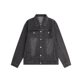 Advbridge Fashion retro slim denim jacket spring and autumn new men's and women's same lapel couple casual jacket trendy jinquedai