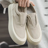 ADVBRIDGE  -  Beige Loafers Man Comfortable Cloth Platform Casual Shoes For Man Lightweight Trendy Slip-on Driving Shoes Man Summer Shoes