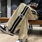 Advbridge Fashion Tide Men Corduroy Casual Pants American Retro Long Pants Straight Crotch Spring Autumn Loose Style Trendy Wide Leg Pants