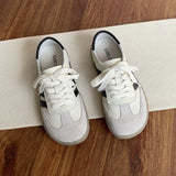 Advbridge Leather cowhide German training shoes women's college style casual shoes 2025 new soft-soled casual flat-soled sports shoes