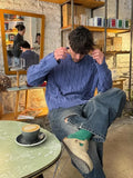 Advbridge Fashion Solid Fleece Turtleneck Sweater For Male Casual Loose Long Sleeve Knitted Pullover 2024 Autumn Thicken Warm Men's Jumper