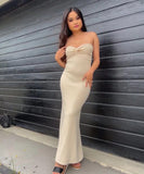 Advbridge Fashion Ruched Maxi Dress Women Sleeveless Summer Gown Sexy Backless Dresses Female Long Even Party Bride Dresses Clothes