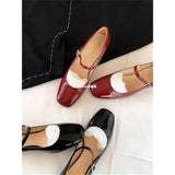 Advbridge Brown French Thick Heels Shoes Women Summer Casual Pumps Women Sweet Shoes Lolita Mary Jane Vintage Square Toe Ladies Shoes