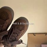 Advbridge 2024 Winter Plush Sneakers Women's Shoes Warm Cotton Shoes Woman Sports Sneakers Female Vulcanized Shoes Fur Suede Flats Shoes