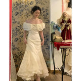 Advbridge Tea Break French Dresses Vintage Vintage Retro Dress Summer 2024 Appointment Minimalist First Love Fairy Vestido