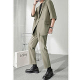 Advbridge Autumn Men's Clothing Light Luxury Business Leisure Suit Jacket Set Streetwear Elegant Korean Popular Clothes Slim Pants Suit