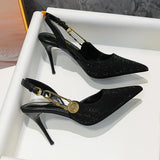Advbridge Designer Luxury Pointed High Heels Rhinestone Party Dress Sandals Women 2024 Fashion Elegant Sexy Office Gladiator Women Pumps