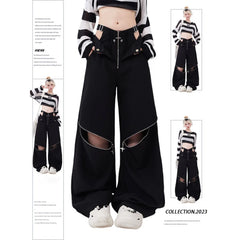 Advbridge Y2K Streetwear Cargo Pants Women Casual Loose Casual Oversize Female Wide Leg Trousers Retro Hip Hop Street Fashion Slacks