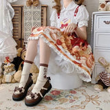 Advbridge Summer Lolita Sweet Sandals Women Japanese Style Bow Kawaii Chic Mary Janes Shoes Round Toe Shoes Wholesale Drop shipping