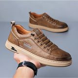 ADVBRIDGE  -  Casual Leather Shoes Men's 2025 Spring New Soft Leather Cowhide Mens Shoe Soft Sole Versatile Daily Board Shoes Men Loafers male