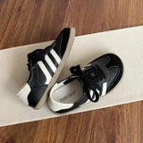 Advbridge Leather cowhide German training shoes women's college style casual shoes 2025 new soft-soled casual flat-soled sports shoes