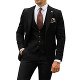 Advbridge 3 Pieces Beige Suits for Men Slim Fit Groom Tuxedo Wedding Suits Best Man Groomsmen Formal Party Suit Male Trajes De Hombre