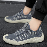 ADVBRIDGE  -  Fashion Mens Casual Shoes Summer Lightweight Flying-Woven Running Sport Shoes Male Mesh Breathable Soft Soled Comfort Sneakers