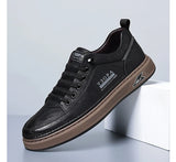 ADVBRIDGE  -  Casual Leather Shoes Men's 2025 Spring New Soft Leather Cowhide Mens Shoe Soft Sole Versatile Daily Board Shoes Men Loafers male
