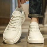 Advbridge New Breathable Men Casual Shoes 2023 Leather Fashion Male Comfortable Shoe Luxury Skate Shoes Men Brand Male All-match Sneakers