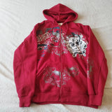 Advbridge Y2K Vintage Gothic Trend Skull Print Zip Up Hoodies Women 2024 Autumn New Hip Hop Long Sleeve Coats Large size Hooded Sweatshirt