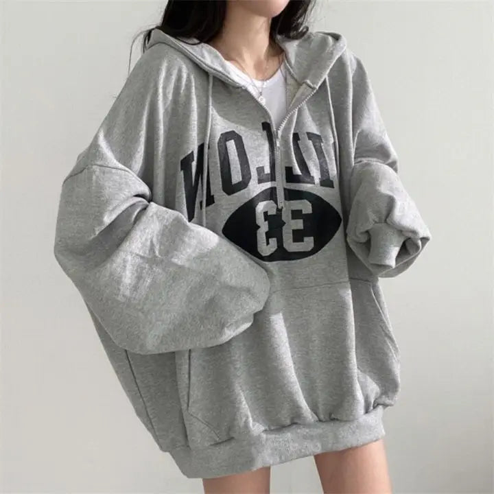 Advbridge Zipper Hoodie for Women New Slim Fit Loose Fit Thick and Plush Thin Top Clothing