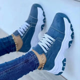 ADVBRIDGE  -  Sneakers Women Shoes 2025 New Pattern Canvas Shoe Casual Women Sport Shoes Flat Lace-Up Adult Zapatillas Mujer