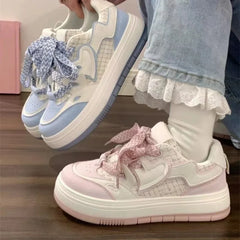 Advbridge -  New Pink Platform Sneakers Kawaii Women's Sports Shoes Casual Vintage Cute  Vulcanization Harajuku Tennis Female Flats Lolita