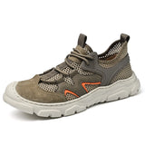 ADVBRIDGE  -  summer lightweight high-quality new men's shoes outdoor slip-on mesh breathable casual Shoes38-44 Breathable Comfortable
