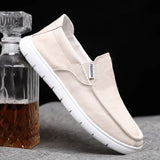ADVBRIDGE  -  Spring Summer Cloth Shoes Men Flat Footwear Slip-on Brand Street Style Cool Young Mens Casual Shoes Black Blue D325