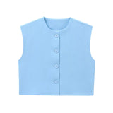 Advbridge  2024 Women's Flared Vest Vest Summer Jackets Zevity Sleeveless Woman Traffic Working Female Elegant Luxury Coat Coats