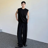 Advbridge 2024 Summer New Chinese Style Loose Three-dimensional Embroidery Sleeveless T-shirt Men Clothing Tank Top Vest