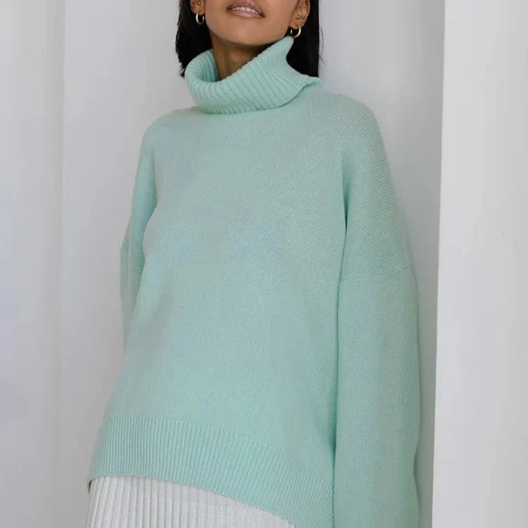 Advbridge aspen outfit winter Kyra Turtleneck Oversize Sweater