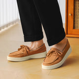 ADVBRIDGE  -  High Quality Men's Loafers Soft Suede Slip-on Shoes Man Flats Lightweight Comfortable Driving Shoes For Man Summer Casual Shoes