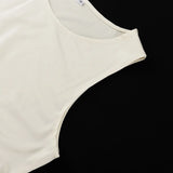 ADVBRIDGE  -  Summer French Sleeveless Vest Dress Pleated Stitching Women's Casual Dress