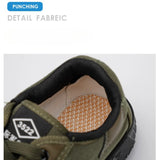 Advbridge New Men Wear-resistant Sport Shoes Canvas Sneakers Lace-Up Walking Shoes Climbing Trekking Tactical Sneakers Men's Casual Shoes
