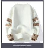 Advbridge Autumn and winter long-sleeved crew neck sweater men's Korean version slim-fit teen handsome men's knitted sweater top tide