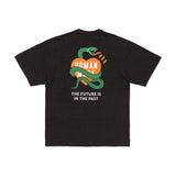 Advbridge New Vintage Snake Graphic Print Streetwear Men Women Goth Casual Cotton Drop Sleeve Short Sleeve Tops Harajuku Oversized T Shirt