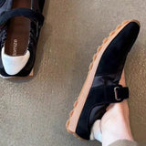 ADVBRIDGE  -  Women Ballet Flat Shoes 2025 Autumn Comfortable Anti Slip Outdoor Casual Shoes Retro Shallow Mouth Mary Jane Shoes Zapatos Mujer