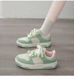 ADVBRIDGE  -  Women's Platform Sneakers Autumn Fashion Lace Up Breathable Non Slip Casual Shoes Comfortable Height Increase Outdoor Flats