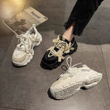 Advbridge High on Platform Shoes for Women Spring Autumn Sports Sneakers Woman Footwear Athletic Vulcanized Shoe Fashion  Trends Light