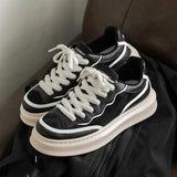 Advbridge Fashion Sports Mens Sneakers Black Mesh Breathable Casual Vintage Platform Shoes Student Running Comfortable Male Athletic Shoes