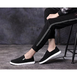 ADVBRIDGE  -  Spring Summer Cloth Shoes Men Flat Footwear Slip-on Brand Street Style Cool Young Mens Casual Shoes Black Blue D325