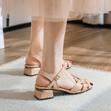 ADVBRIDGE  -  summer women's sandals roman style fashion design party and work wear ladies casual shoes High heel Large size 41-43