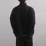 Advbridge Streetwear Fall Button Turtleneck Sweaters Tops Harajuku Solid Loose Knit Tops Men Fashion Long Sleeve Jumper Pullovers