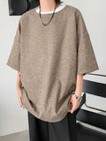 ADVBRIDGE  -  Summer New T-shirt 2025 Trendy Men Men Short Sleeve Harajuku T Shirts Trendy Male Tee Loose Tops 2025 Newt Shirt for Q218