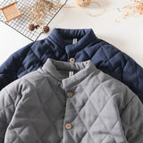 Advbridge Winter Jackets for Men Daily Casual Thicken Clothes Solid Stand Collar Button Parkas Men Chinese Retro Traditional Male Coats