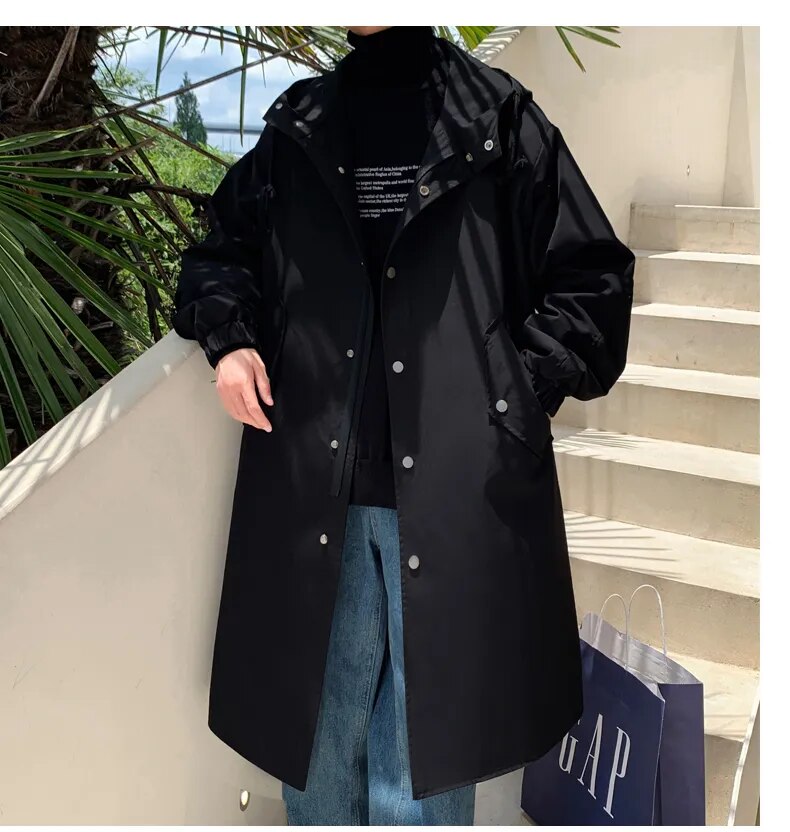 Advbridge Men Hooded Jacket Spring Autumn Men's Casual Streetwear Slim Windbreaker High Quality Jacket Man Clothing 3XL
