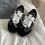 ADVBRIDGE  -  Retro Casual Shoes Women Spring New Edition Embroidered Design Versatile Sports Leisure Comfortable Lightweight sneakers