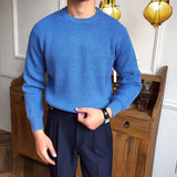 Advbridge Male Knit Sweater Men Autumn and Winter Tops Men Casual Clothes Round Neck Knit Men Pullover Sweater Male Clothing W09