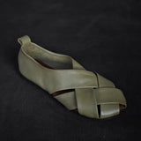 ADVBRIDGE  -  Sandals Women's Soft Sole Woven Breathable Roman Slip-on Summer Women's Flats